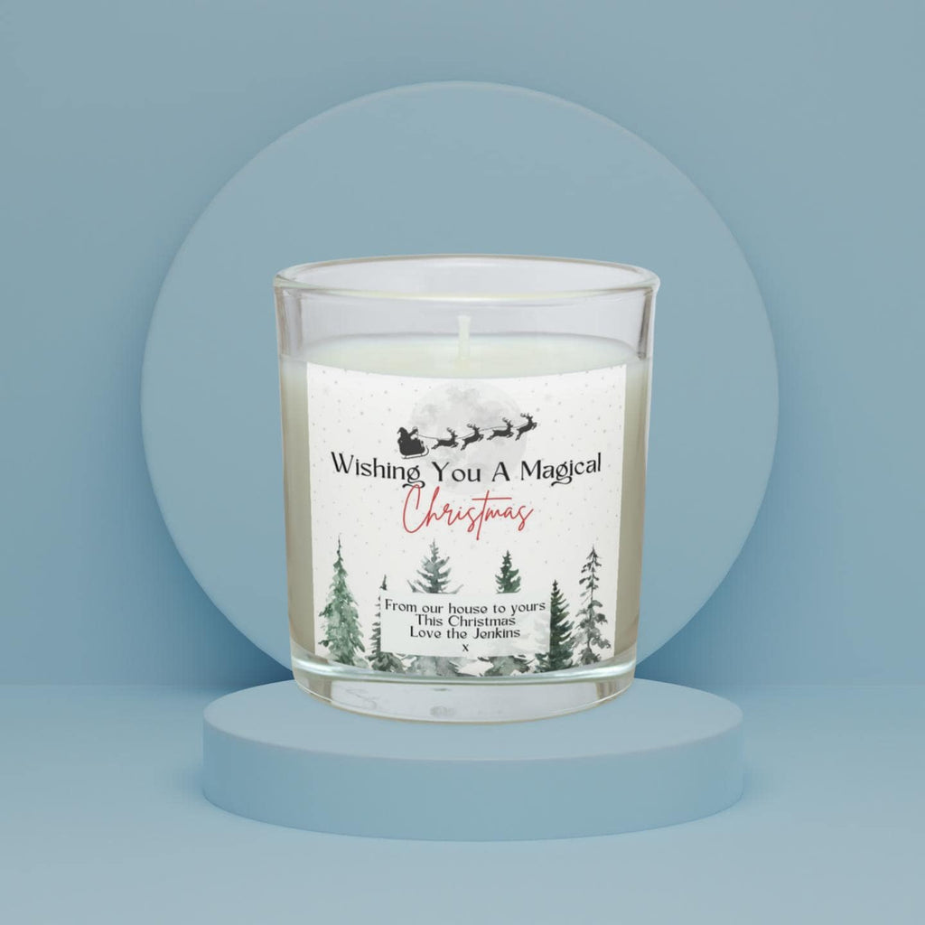 Wishing You a Magical Christmas Personalised Candle | Christmas Message Gift | Custom Message Candle | Xmas Decor | Christmas Countdown Gift Etsy