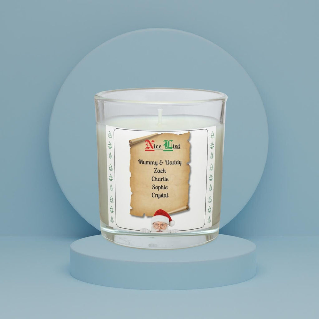 Christmas Nice List Personalised Candle | Custom Nice List Gift | Novelty Santa Nice List Christmas Gift for Family | Christmas Decoration Etsy