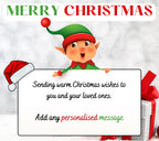 Festive Christmas Message Personalised Candle | Christmas Message Gift | Custom Festive Christmas Message | Secret Santa | Family Xmas Décor Etsy