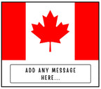 Canada Personalised Candle | Flag of Canada | Canadian Flag Gift | Custom Canadian Gift | Canada Expat | Canada Travel Gift | Canada Friend Etsy