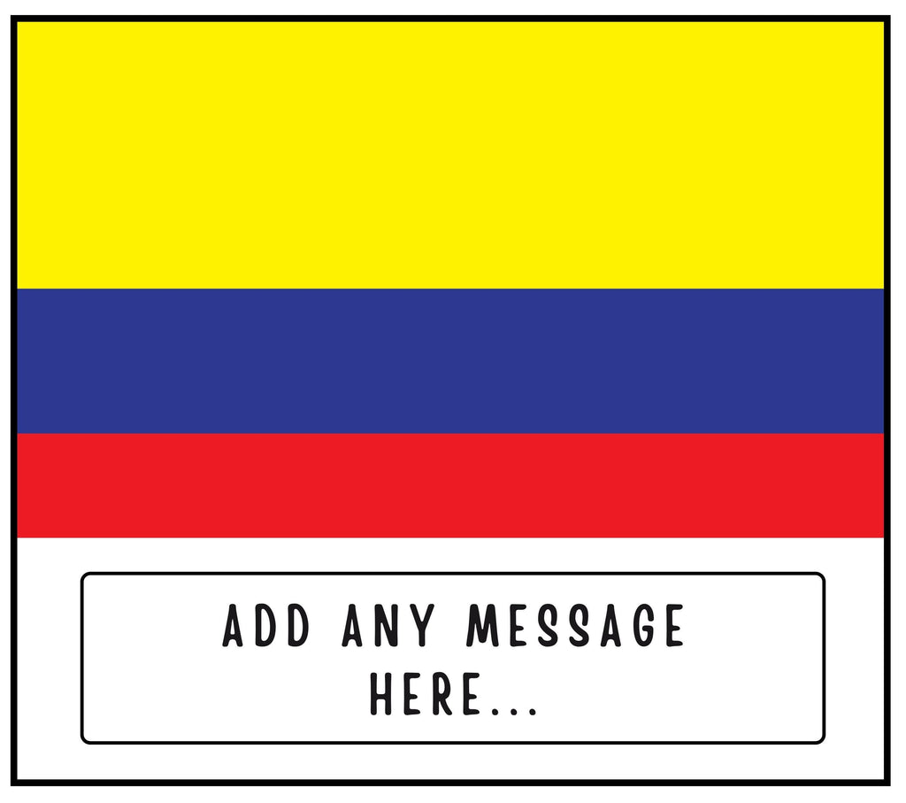 Colombia Personalised Candle | Flag of Colombia | Colombian Flag | Gift for Colombian | Custom Colombian Message Gift | Colombia Home Décor Etsy