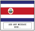 Costa Rica Personalised Candle | Flag of Costa Rica | Costa Rican Flag Gift | Custom costa Rican Message | Costa Rica Gift | Costa Rica Home Etsy