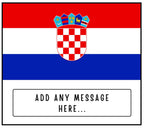 Croatia Personalised Candle | Flag of Croatia | Croatian Flag Gift | Custom Croatian Gift | Gift for Croatian Friend | Croatia Home Décor Etsy