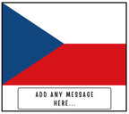 Czech Republic Personalised Candle | Flag of Czech Republic | Czech Flag Gift | Custom Czech Message Candle | Custom Gift for Czech Friend Etsy
