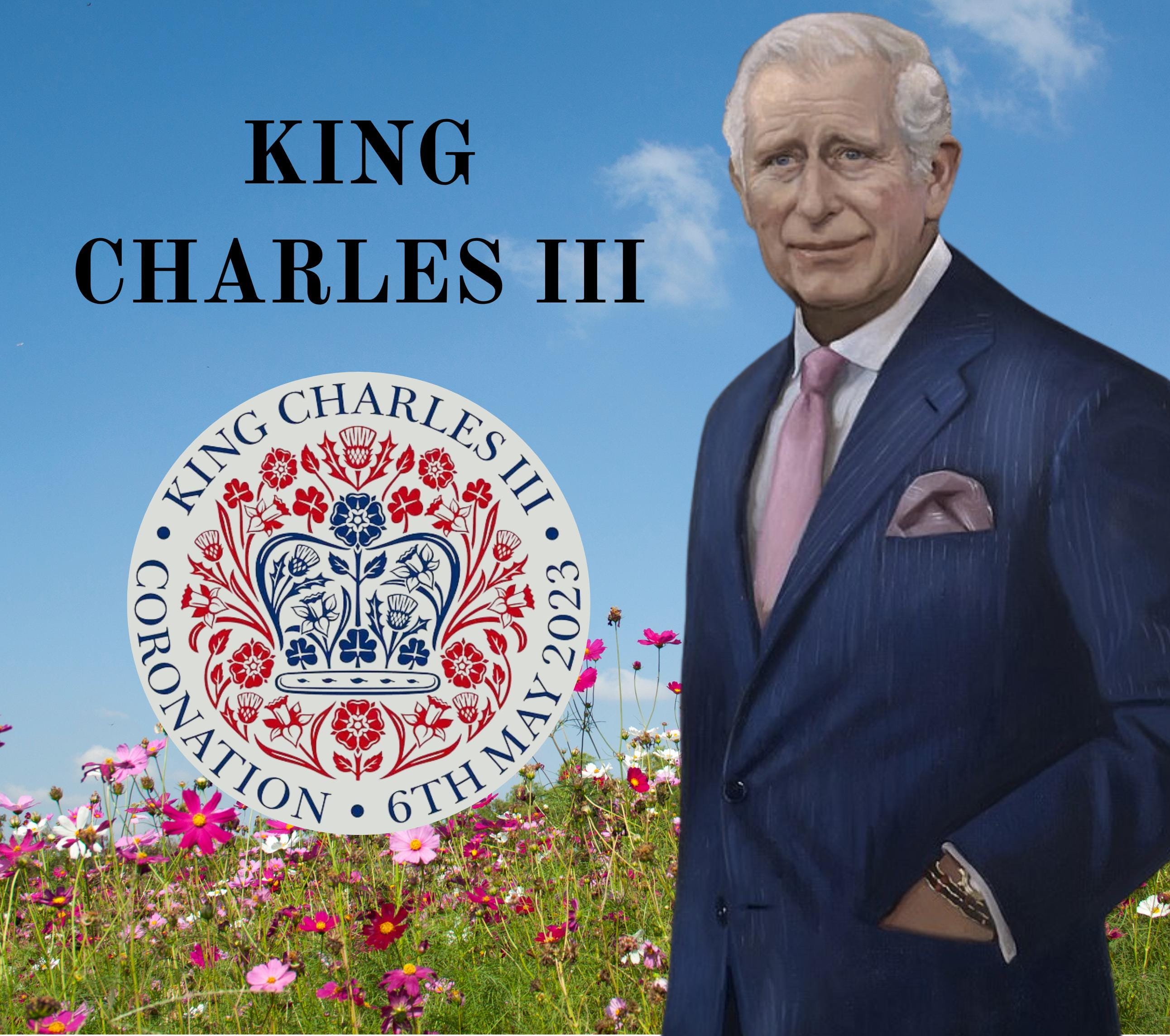 King Charles III Portrait Coronation Candle | Custom King Charles Gift | Royal Family Tribute Candle | King Charles Message Candle Gifts Etsy