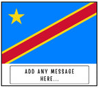 Congo Flag Personalised Candle | Democratic Republic of the Congo | Custom Congo Message Gift | Congo Home Décor | Congo Culture Candle Gift Etsy