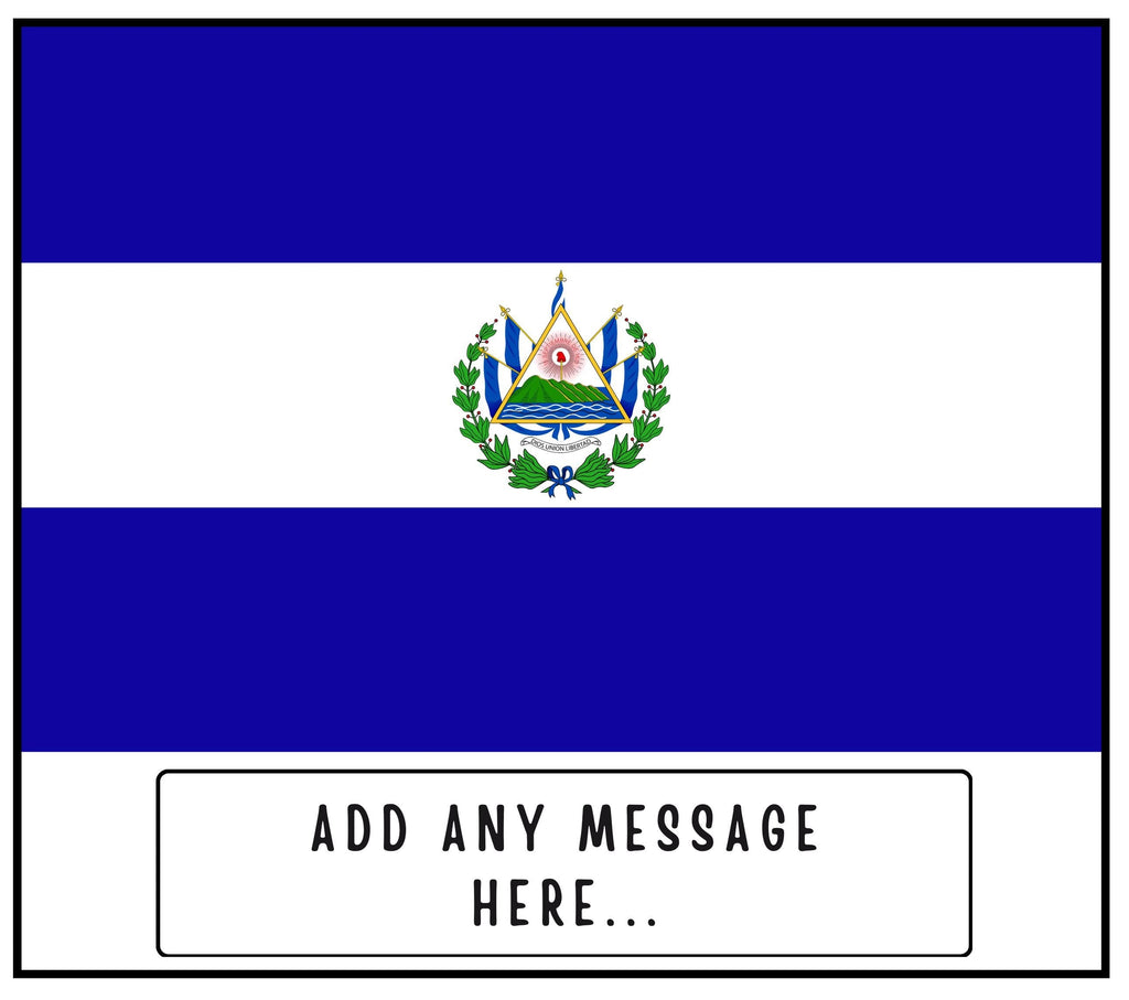 El Salvador Personalised Candle | Flag of El Salvador | Salvadoran Flag | Custom Message El Salvador Gift | Salvadoran Home Décor Candle Etsy