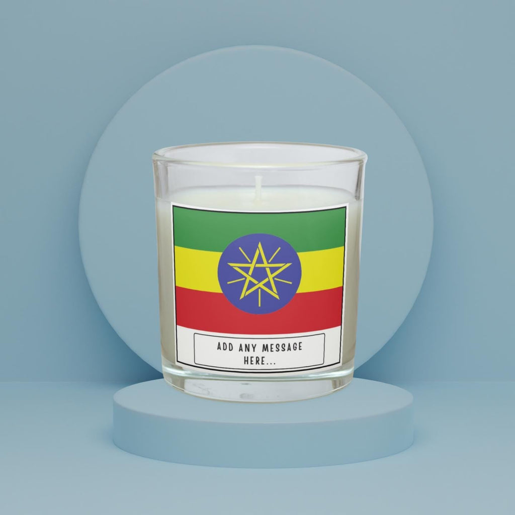 Ethiopia Personalised Candle | Ethiopia Flag | Flag of Ethiopia | Custom Ethiopia Message Candle | Gift for Ethiopian | Ethiopian Home Décor Etsy
