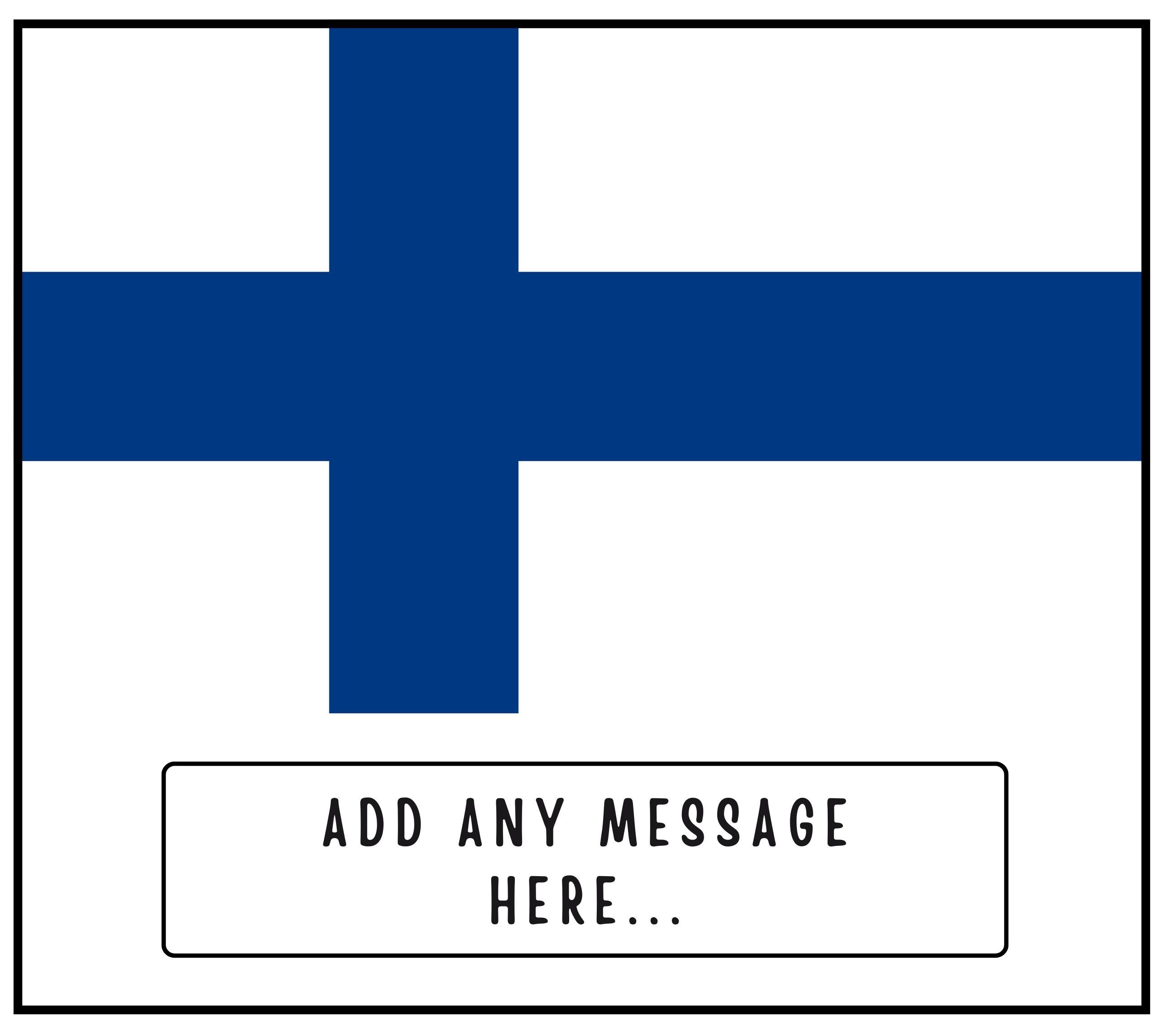 Finland Personalised Candle | Finland Flag | Finnish Flag Message | Nordic Gift Idea | Finnish Gift Idea | Finland Home | Finnish Home Décor Etsy