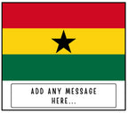 Ghana Personalised Candle | Flag of Ghana | Ghanaian Flag Gift | Custom Ghanaian Message Candle | Ghana Home Décor | Ghanaian Friend Gifts Etsy