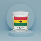 Ghana Personalised Candle | Flag of Ghana | Ghanaian Flag Gift | Custom Ghanaian Message Candle | Ghana Home Décor | Ghanaian Friend Gifts Etsy