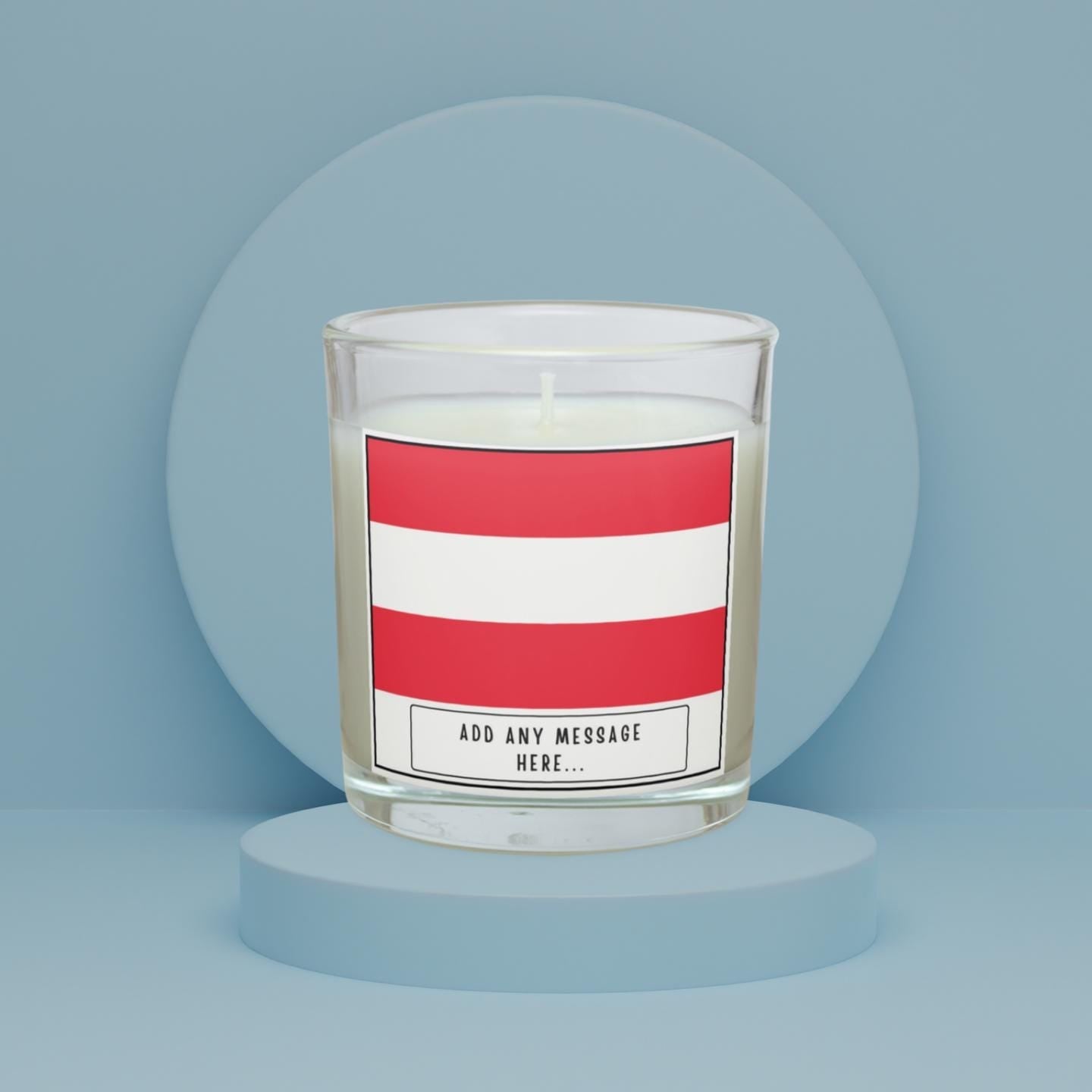 Austria Personalised Candle | Flag of Austria | Austrian Flag Candle | Gift for Austrian Friend | Austrian Home Décor | Custom Austria Gift Etsy