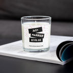 Just Married Special Date Wedding Candle | Custom Date Wedding Day Gift | Wedding Personalised Message Candle | Bride & Groom Message Gift Etsy