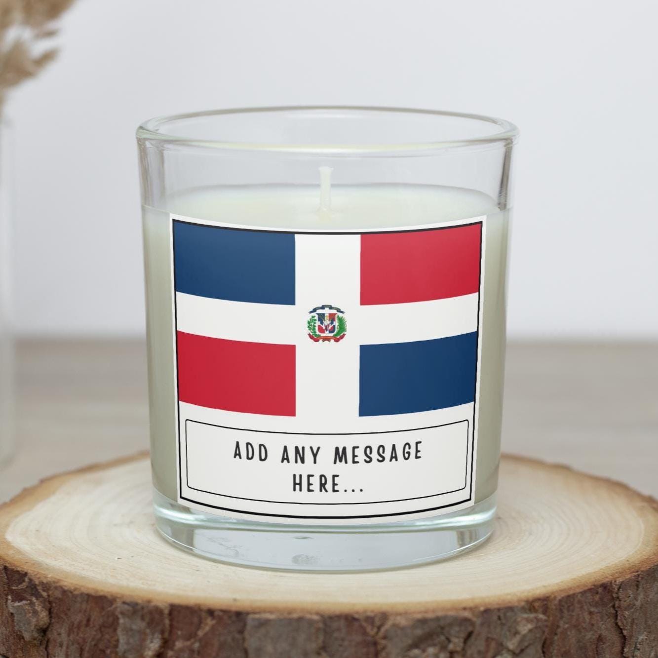 Dominican Republic Personalised Candle | Dominican Flag Gift | Custom Dominican Republic Gift | Dominican Home Décor | Dominican Culture Etsy