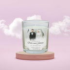 Wedding Candle Gift For Couple, Congratulation Gift, Bride And Groom Gift, Mr Mrs Gift, Engagement Candle, Photo Message Gift, Anniversary Etsy