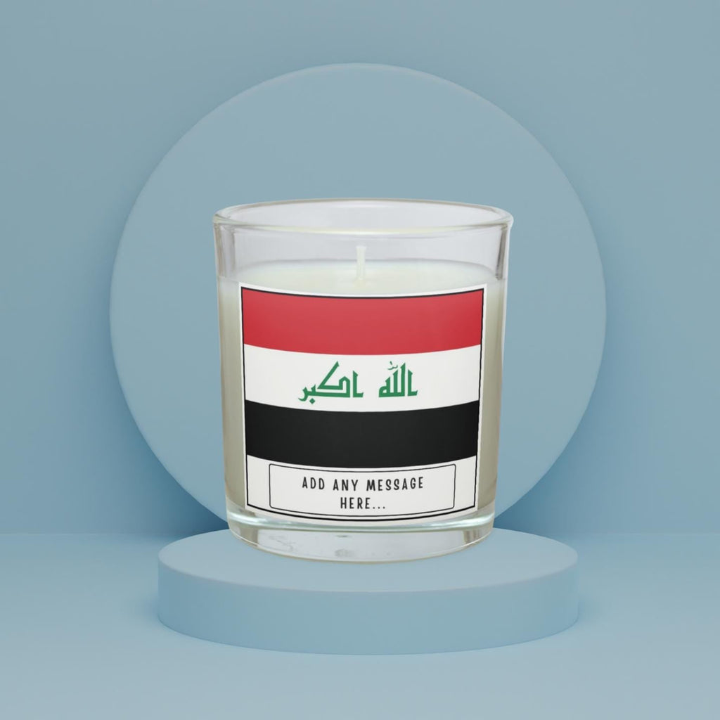 Iraq Personalised Candle | Flag of Iraq | Iraqi Flag | Gift for Iraqi | Iraq Home Décor | Iraq Culture Gift | Iraq Heritage Candle Gift Etsy