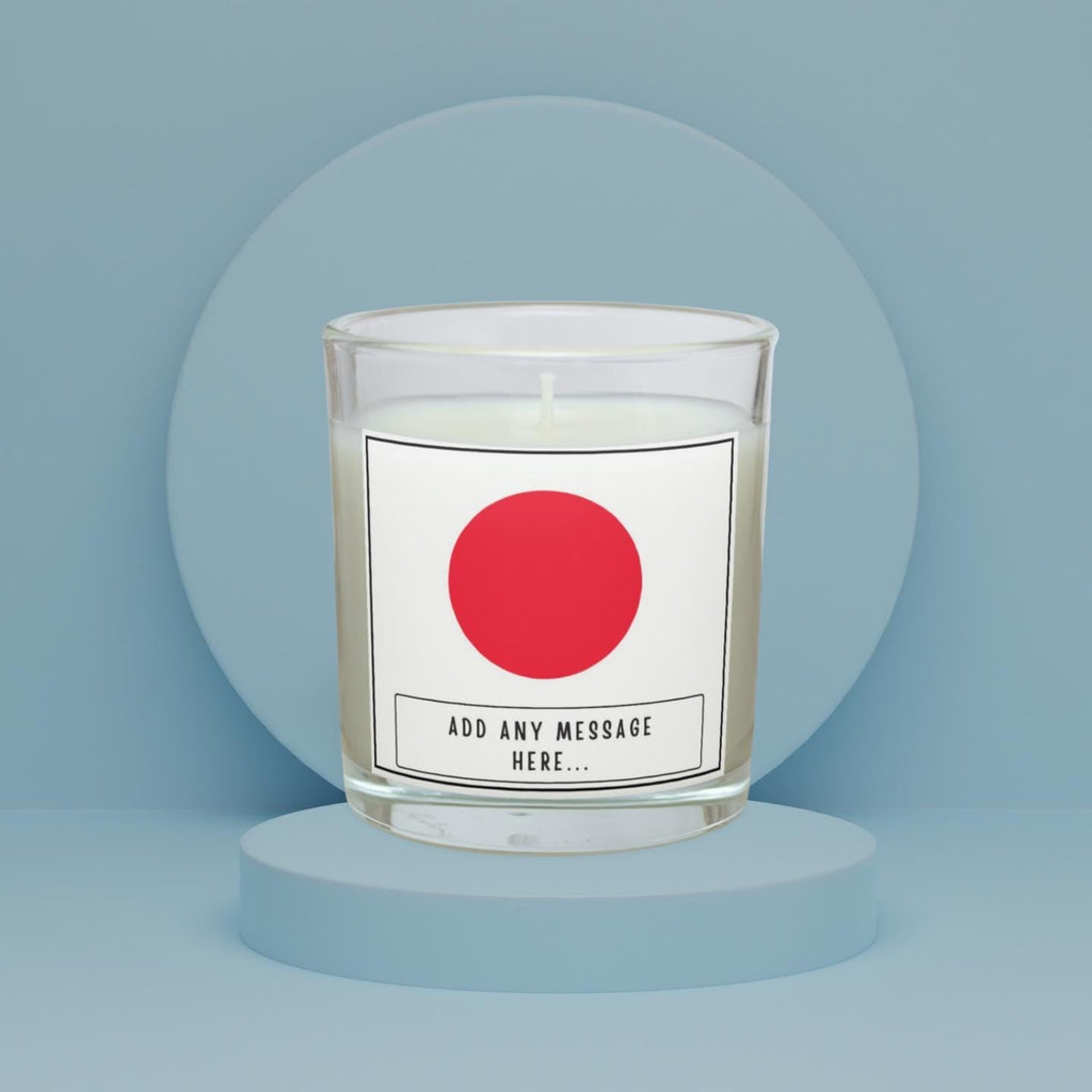 Japan Personalised Candle | Flag of Japan | Japanese Flag Candle | Gift for Japanese | Custom Japanese Gift | Japan Home Décor | Japan Gift Etsy