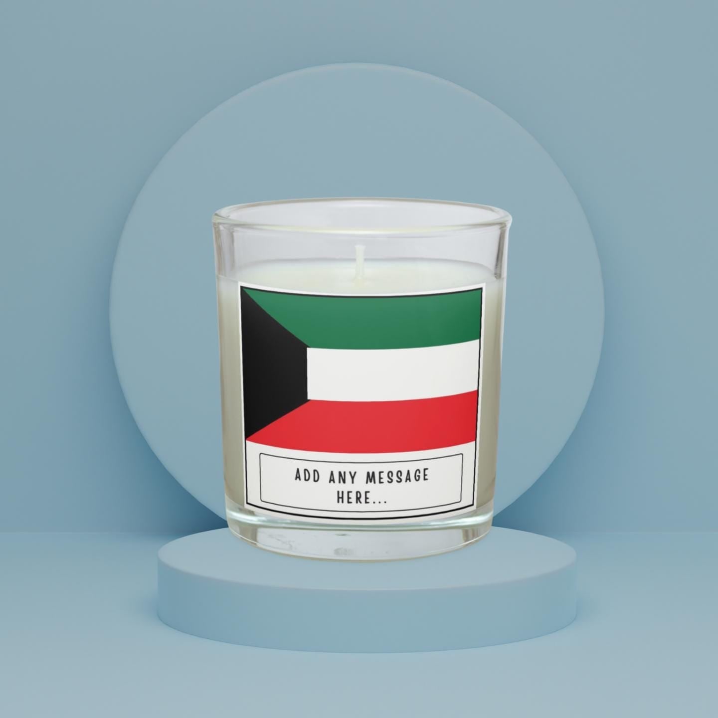 Kuwait Personalised Candle | Flag of Kuwait | Kuwaiti Flag Candle | Gift for Kuwaiti | Custom Kuwaiti Message | Kuwaiti Home Décor Candle Etsy