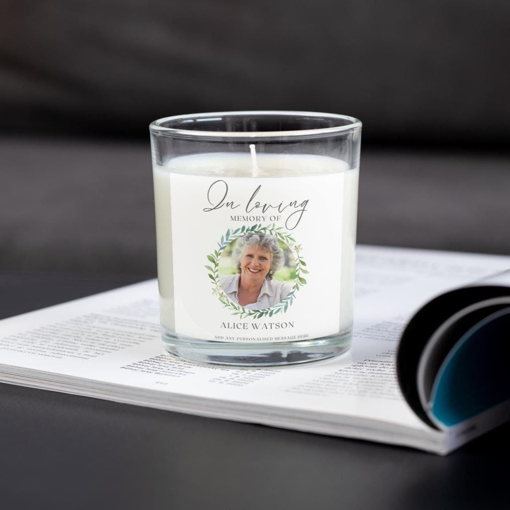 In Loving Memory Personalised Candle with Photo & Message | Remembrance Candle with Name, Dates | Sympathy Gift | Memorial Tribute | RIP Etsy