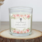 In Loving Memory Personalised Candle | Memorial Candle & Cross | Sympathy Gift | Remembrance Tribute | RIP Keepsake | Custom Message Candle Etsy