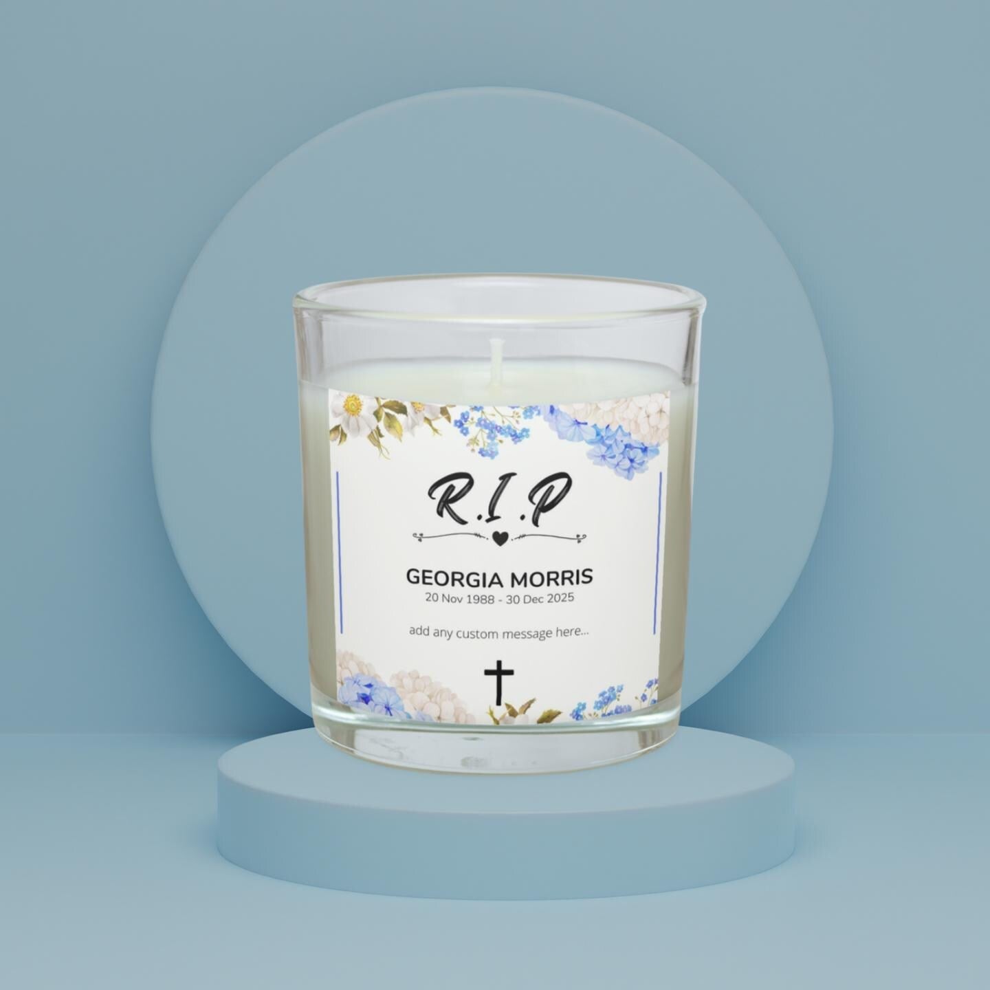 RIP Personalised Candle | In Loving Memory Candle with Name, Dates & Message | Memorial Tribute | Sympathy Gift | Remembrance Candle | RIP Etsy