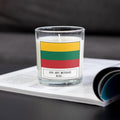 Lithuania Personalised Candle | Flag of Lithuania | Lithuanian Flag | Custom Lithuanian Message | Gift for Lithuanian Friend | Home Décor Etsy