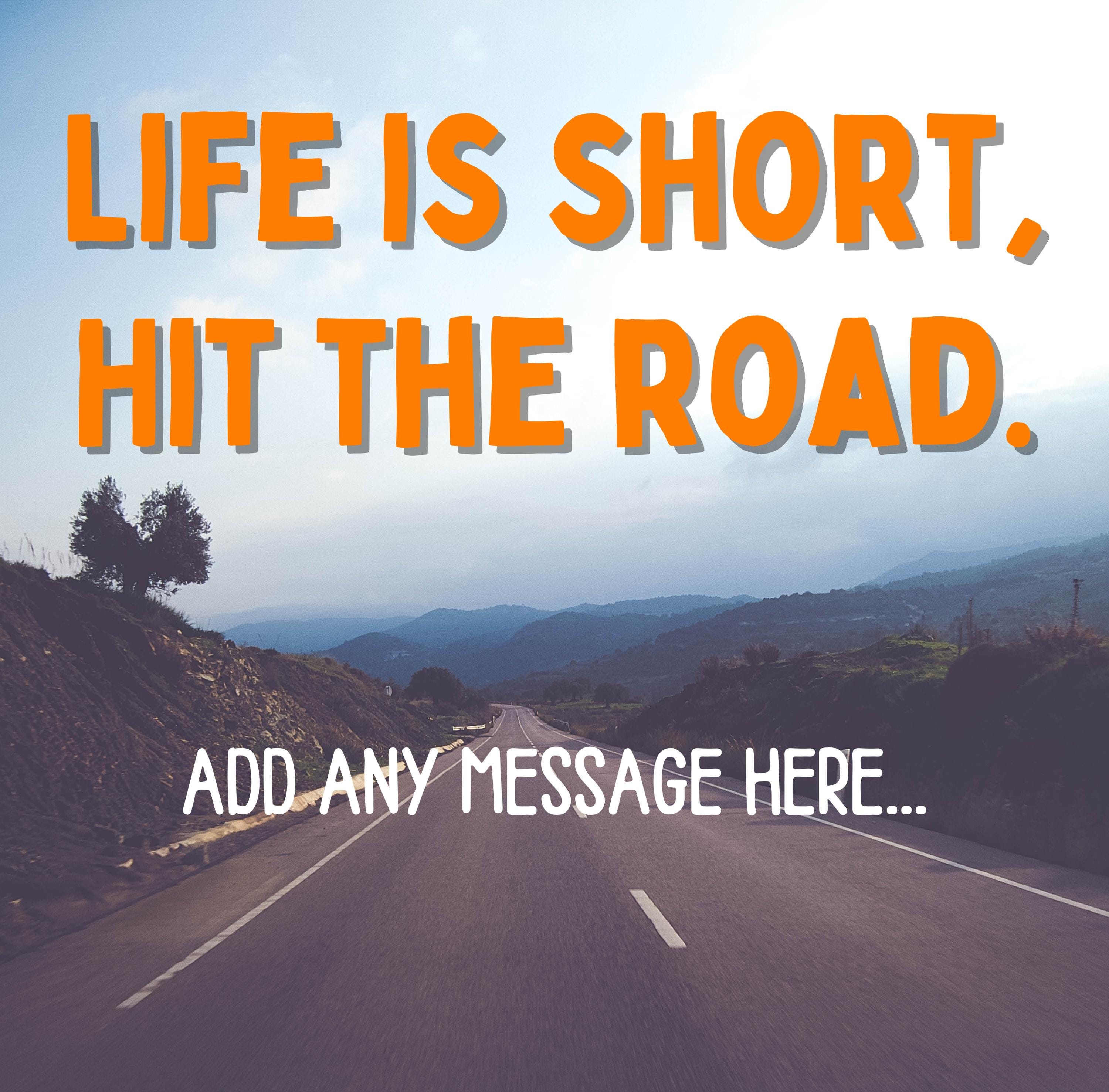 Personalised Vanlife Quote Mug | Scenic Road Design | Custom Message | Campervan Gift | UK Motorhome Present | Caravan Gift | Road Trip Etsy