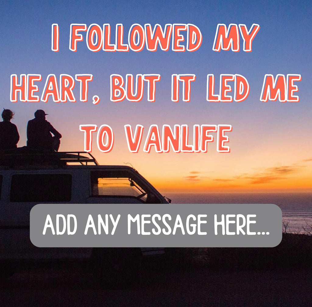 Personalised Vanlife Quote Mug | Sunset Camper Design | Funny Custom Message | Motorhome Gift | UK Travel Present | Campervan Gift Etsy