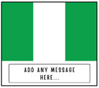 Nigeria Personalised Candle | Flag of Nigeria | Nigerian Flag | Custom Nigerian Message | Gift for Nigerian | Nigeria Home decor Candle Gift Etsy