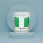 Nigeria Personalised Candle | Flag of Nigeria | Nigerian Flag | Custom Nigerian Message | Gift for Nigerian | Nigeria Home decor Candle Gift Etsy
