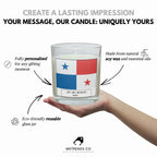 Panama Personalised Candle | Panama Flag | Panamanian Flag | Custom Panamanian Message | Panama Message Candle | Panama Home Decor Gifts Etsy