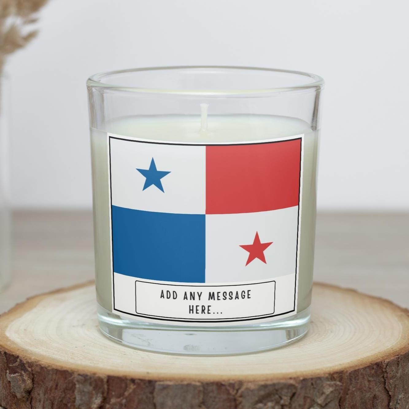 Panama Personalised Candle | Panama Flag | Panamanian Flag | Custom Panamanian Message | Panama Message Candle | Panama Home Decor Gifts Etsy