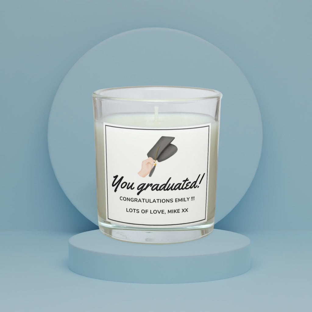 You Graduated Personalised Candle | Graduation Message Gift | Custom Graduate Candle | University Graduation Gift | Congratulations Graduate Etsy
