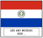 Paraguay Personalised Candle | Flag of Paraguay | Paraguayan Flag | Custom Paraguayan Message | Gift for Paraguay | Paraguay Home Decor Gift Etsy