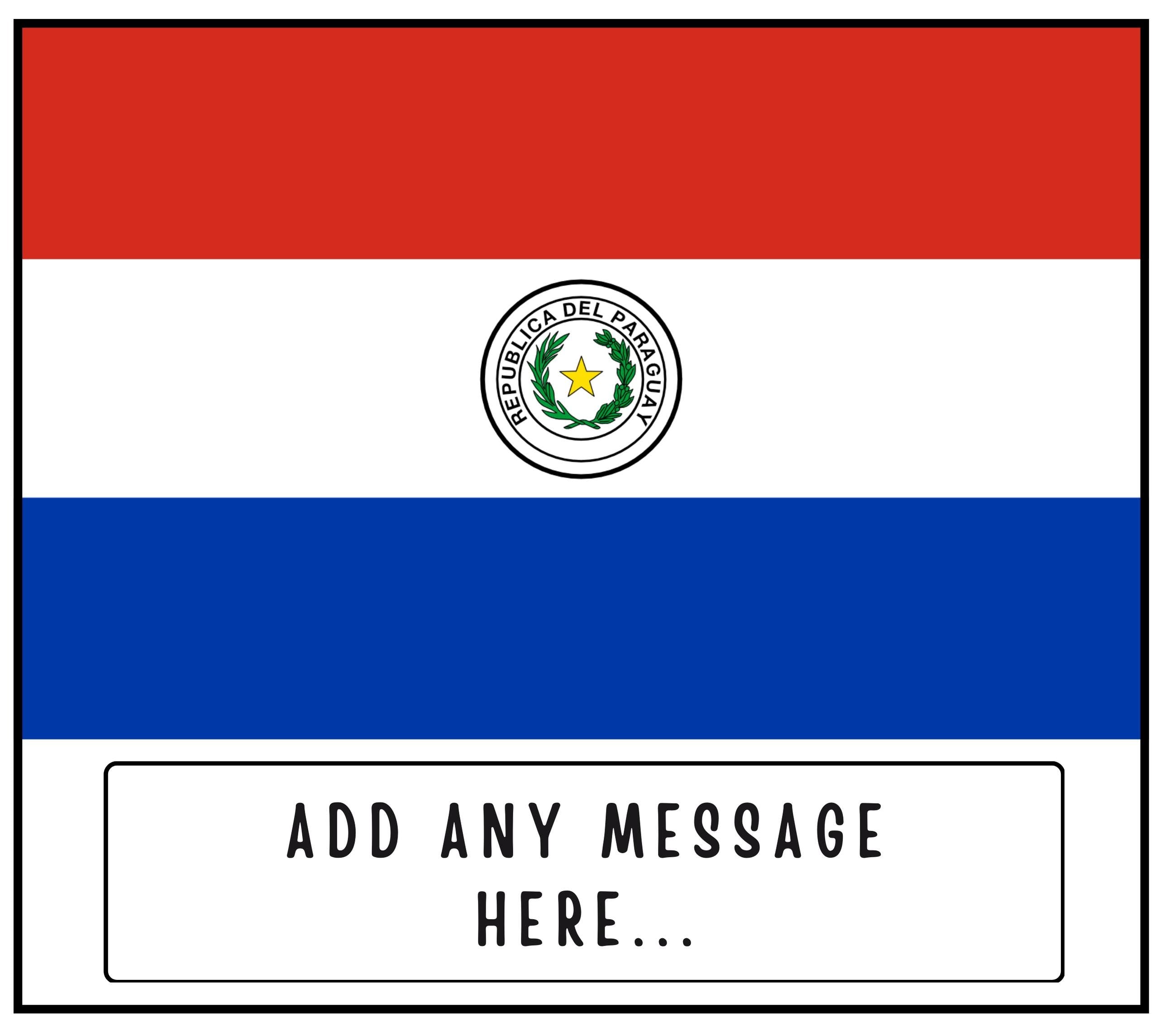 Paraguay Personalised Candle | Flag of Paraguay | Paraguayan Flag | Custom Paraguayan Message | Gift for Paraguay | Paraguay Home Decor Gift Etsy