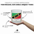 Saint Kitts and Nevis Personalised Candle | Flag of Saint Kitts | Saint Kitts and Nevis Flag | Custom Saint Kitts Gift | Saint Kitts Home Etsy