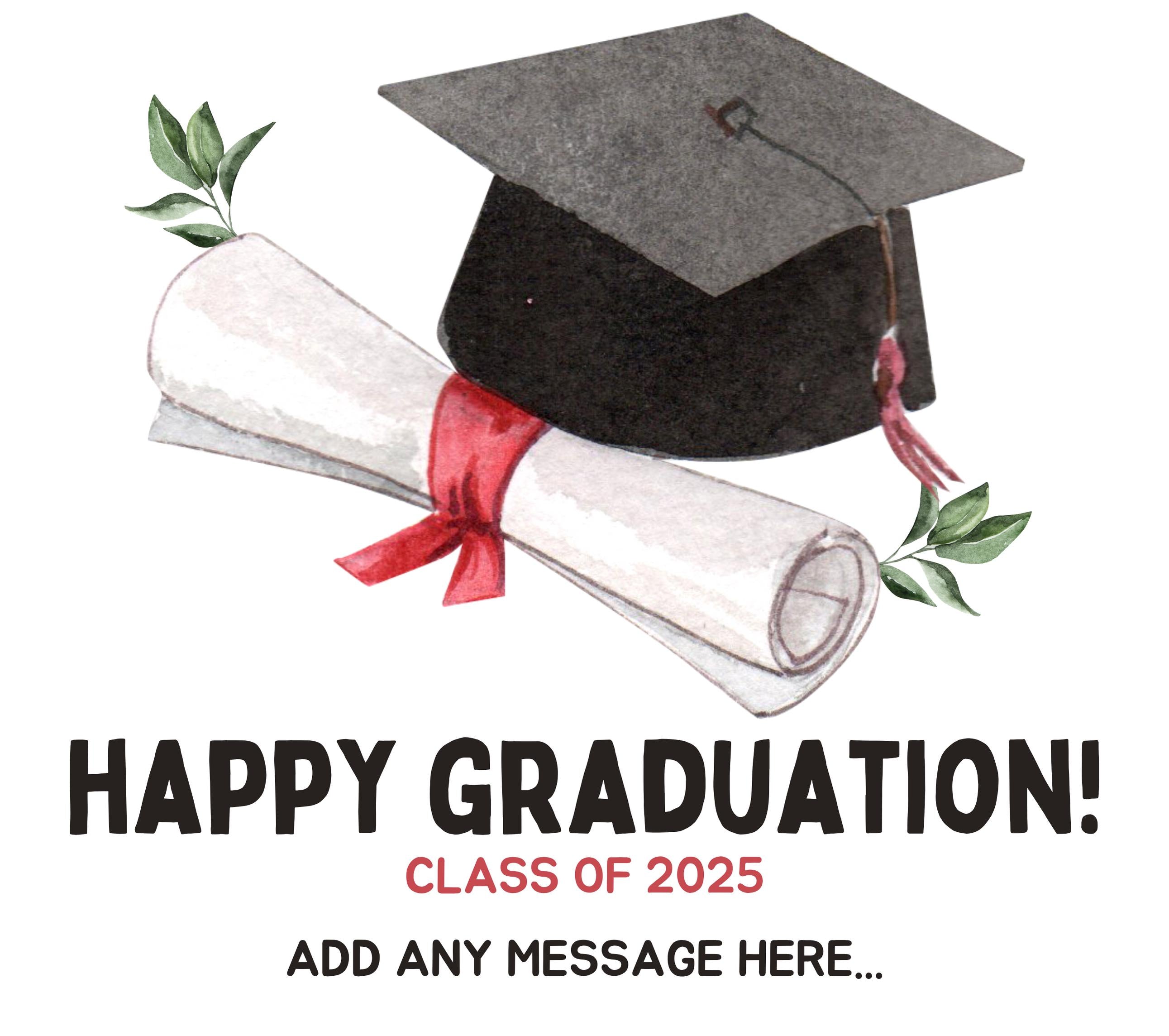 Happy Graduation Personalised Candle | Graduation Him or Her Gift | Congratulations on your Graduation Message Gift | Graduation Keepsake Etsy