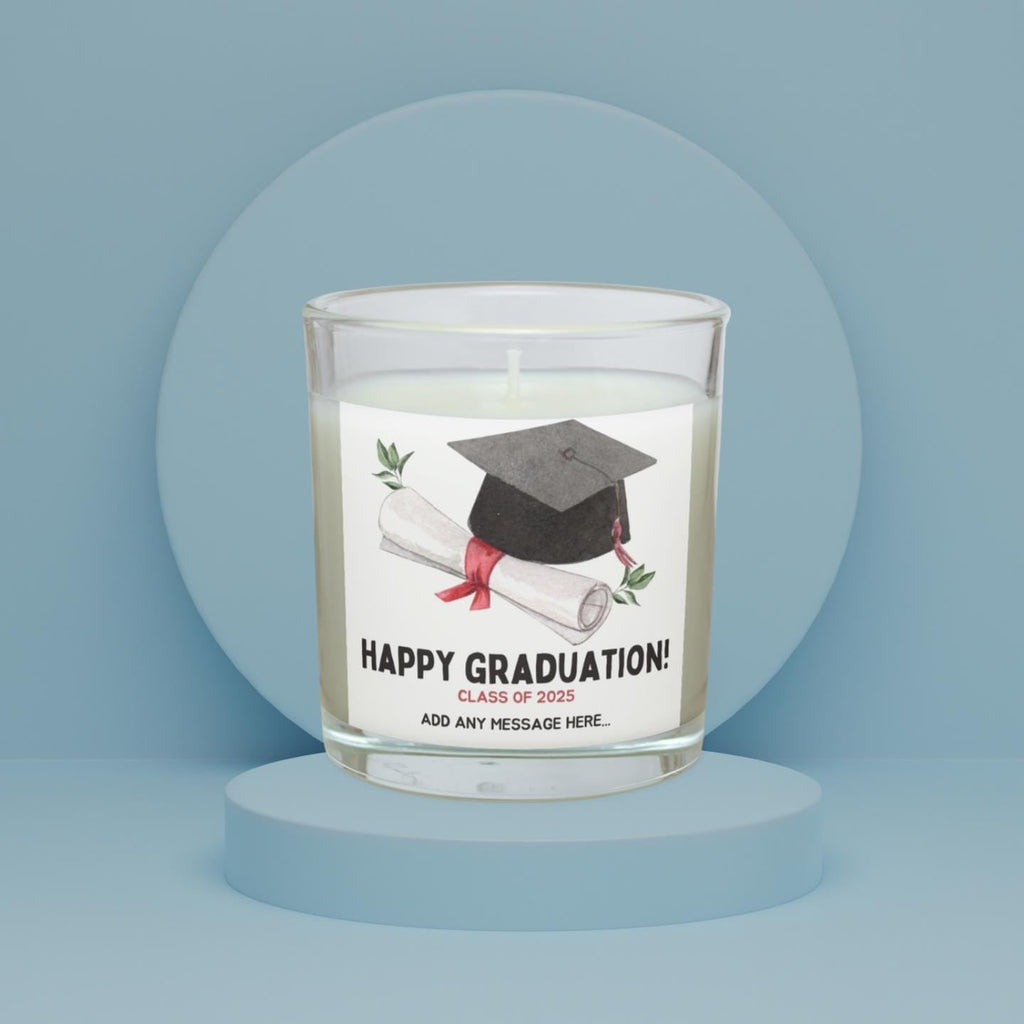 Happy Graduation Personalised Candle | Graduation Him or Her Gift | Congratulations on your Graduation Message Gift | Graduation Keepsake Etsy