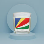 Seychelles Personalised Candle | Flag of Seychelles | Seychellois Flag Gift | Custom Seychelles Message | Seychelles Home Decor Candle Gift Etsy