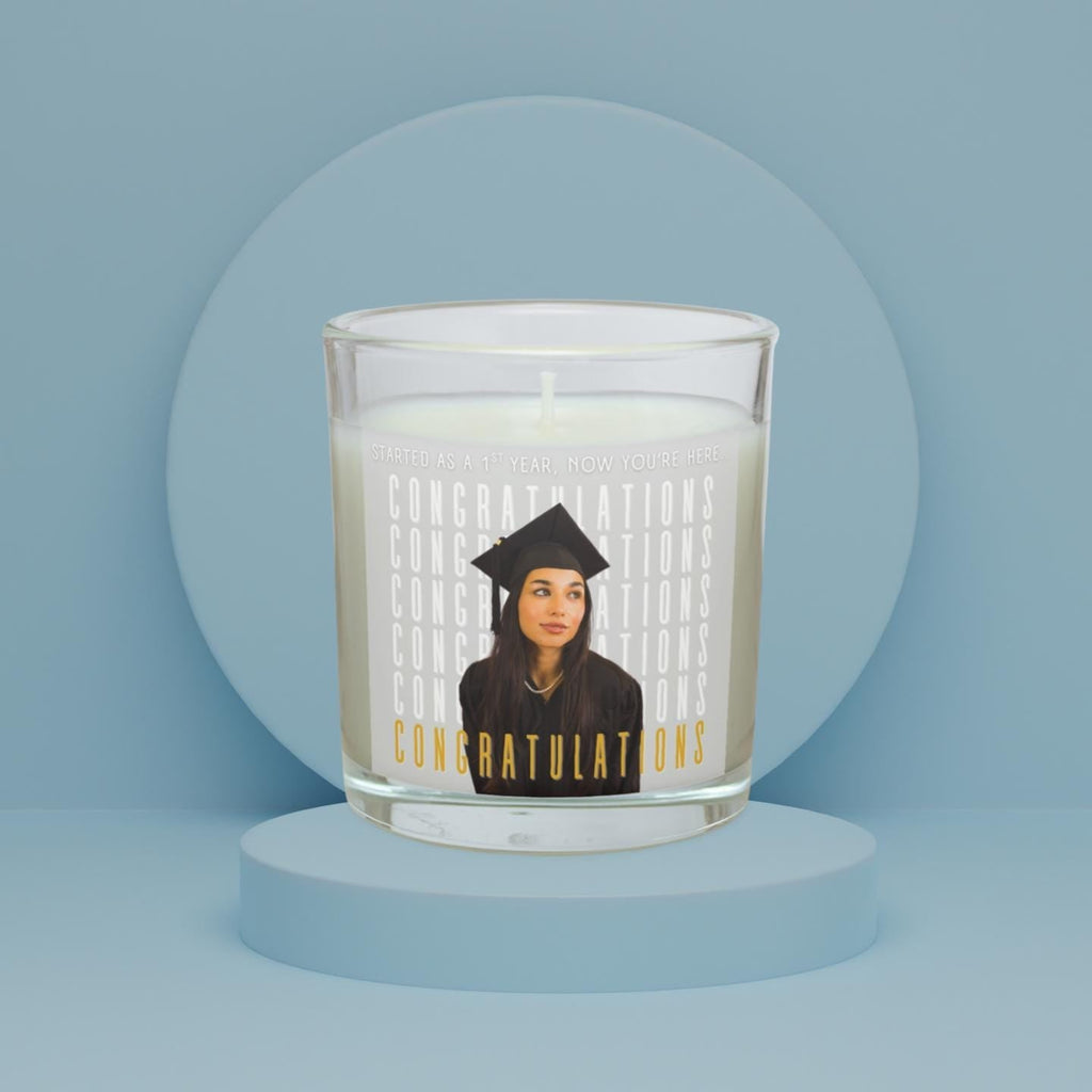 Congratulations Graduation Photo Personalised Candle | Graduation Congratulations Gift | Cap & Gown Photo Gift | Thoughtful Graduation Gift Etsy