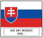 Slovakia Personalised Candle | Flag of Slovakia | Slovak Flag Message Candle | Gift for Slovak | Slovakia Home Decor | Slovak Message Gift Etsy