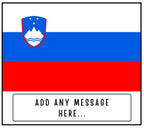 Slovenia Personalised Candle | Flag of Slovenia | Slovenian Flag | Custom Slovenian Message Gift | Slovenian Home Decor | Slovenia Culture Etsy