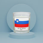 Slovenia Personalised Candle | Flag of Slovenia | Slovenian Flag | Custom Slovenian Message Gift | Slovenian Home Decor | Slovenia Culture Etsy