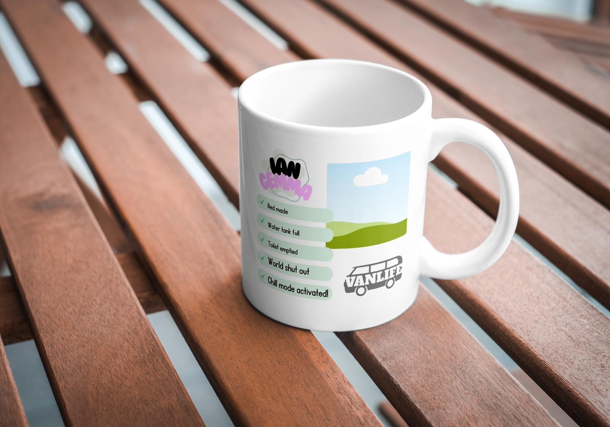 Personalised Motorhome Photo Mug | Add Any Image & Message | Funny Camper Gift | UK Vanlife Present | Caravan | Campervan | Novelty Mug Etsy