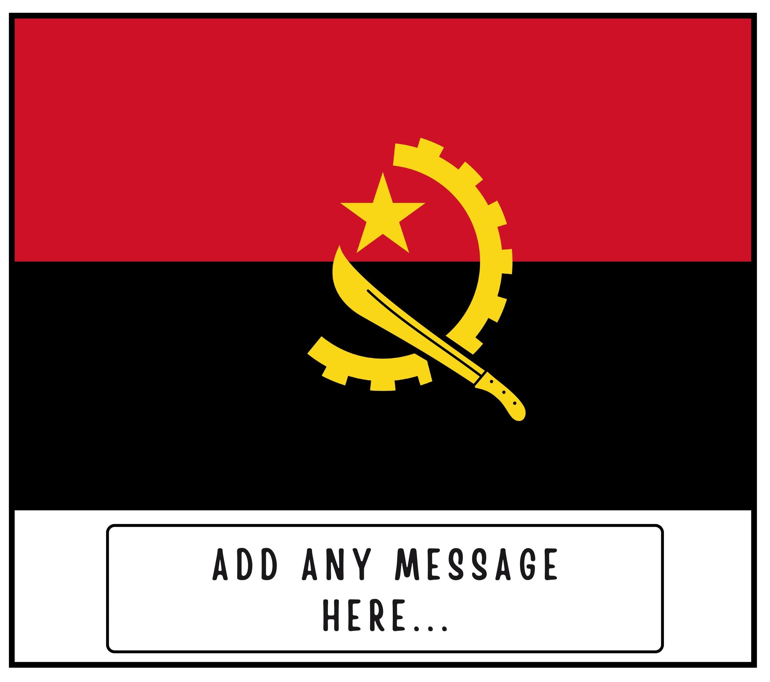 Angola Personalised Candle | Angola Flag Gift | Angolan Flag Gift | Custom Angola Gift | Gift for Angolan | Angola Home Decor | Angola Home Etsy