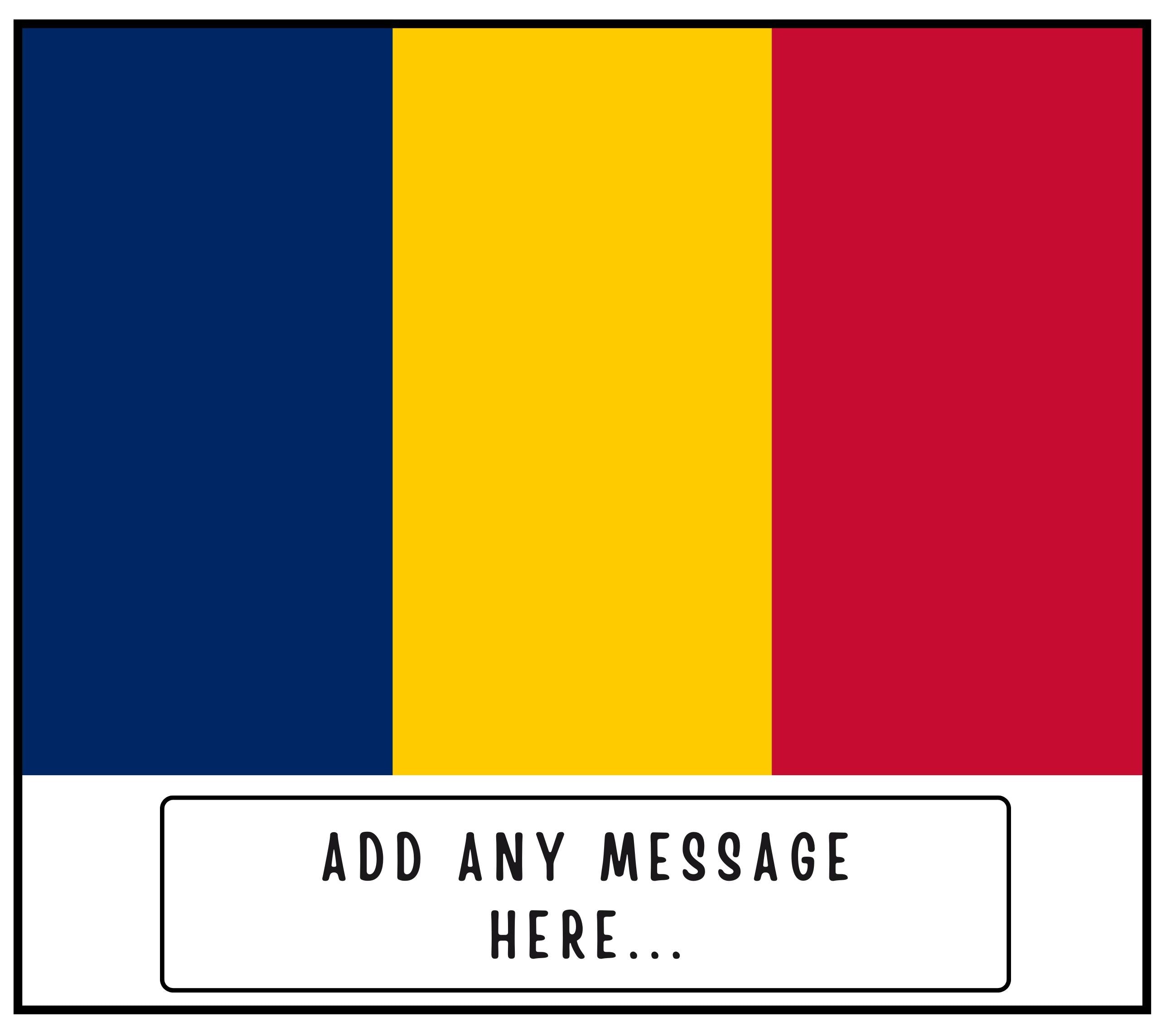 Chad Personalised Candle | Flag of Chad | Chadian Flag | Custom Chadian Message | Gift for Chadian Friend | Chad Home | Chad Home Decor Gift Etsy