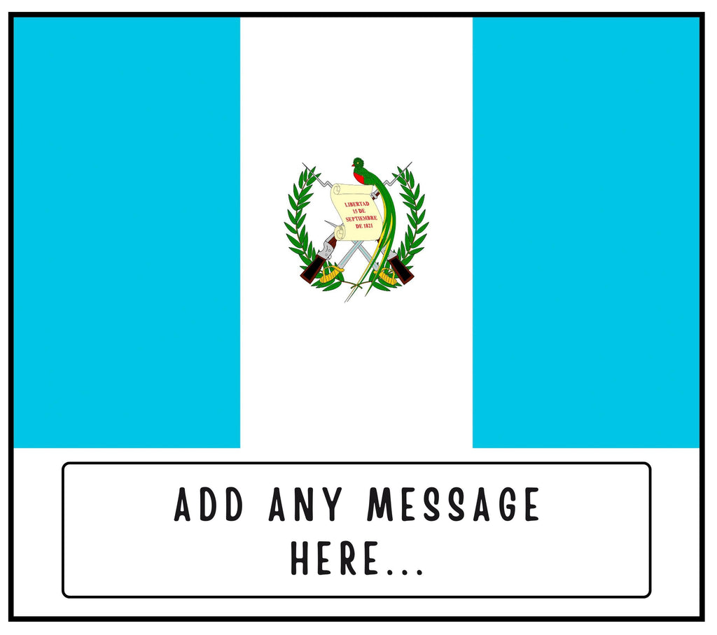 Guatemala Personalised Candle | Flag of Guatemala | Guatemalan Flag | Custom Guatemala Message | Gift for Guatemalan | Guatemalan Home Decor Etsy