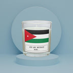 Jordan Personalised Candle | Flag of Jordan | Jordanian Flag | Custom Jordan Message | Gift for Jordanian | Jordan Home Decor | Jordan Gift Etsy