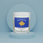 Kosovo Personalised Candle | Kosovo Flag | Kosovan Flag Gift | Custom Message Kosovo Candle | Gift for Kosovan | Kosovo Home Decor | Kosovan Etsy