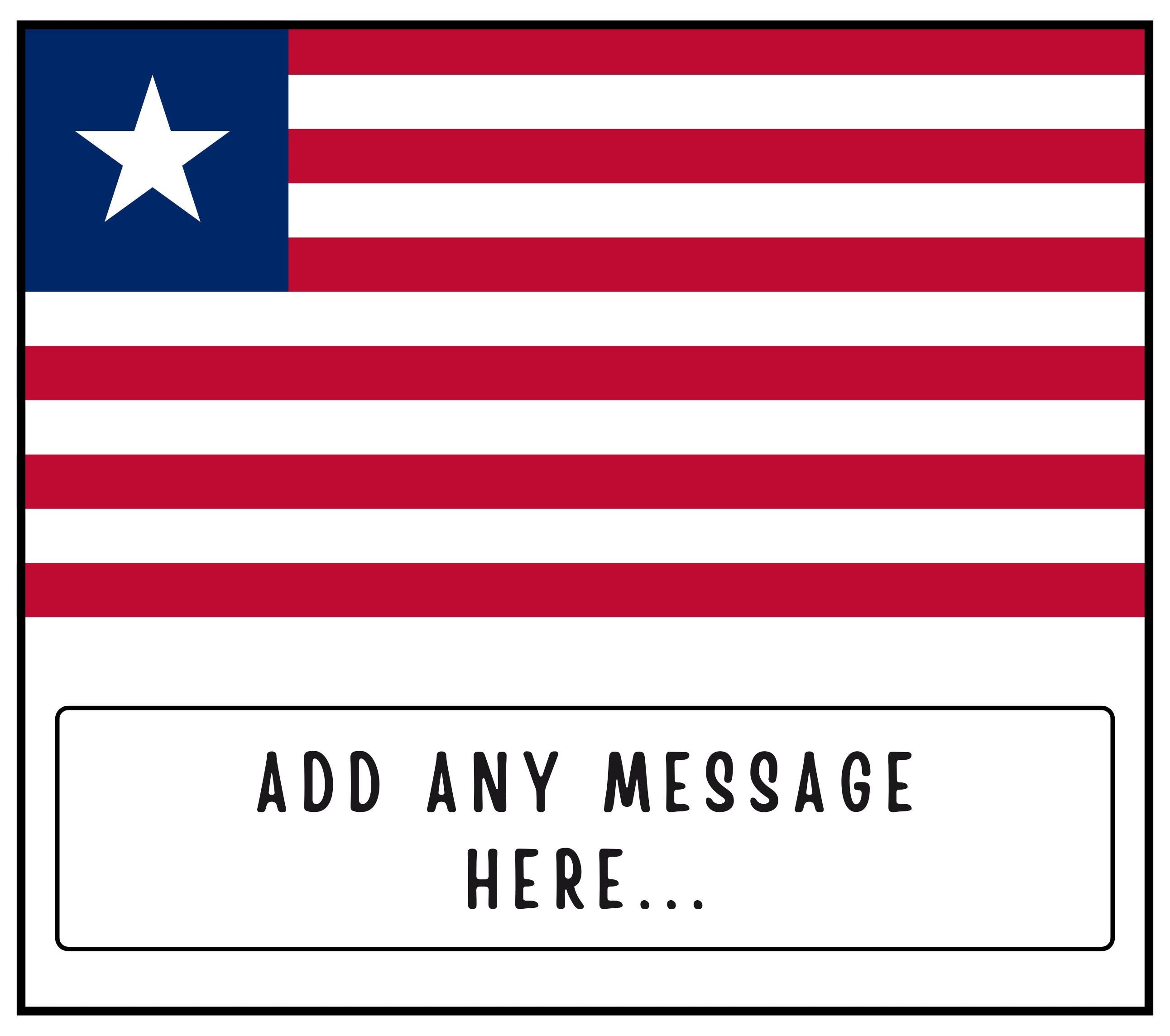 Liberia Personalised Candle | Flag of Liberia | Liberian Flag Candle | Custom Liberian Message | Gift for Liberian | Liberia Home Decor Gift Etsy